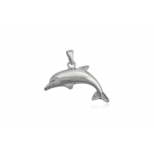 Colgante de Plata Lisa - Delfín