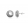 Pendientes de Plata Lisa - Medias perlas - Electroforming